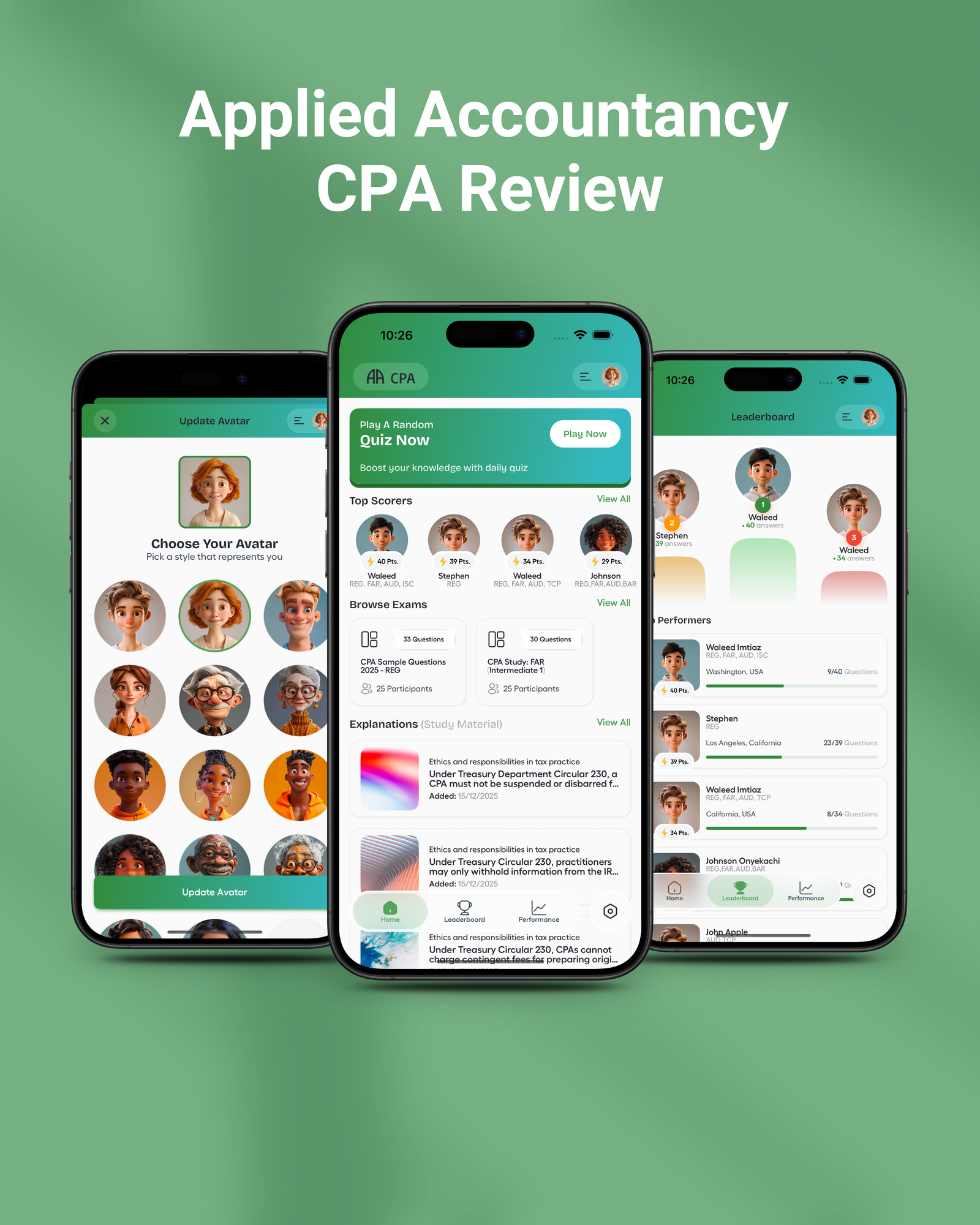 Applied Accountancy interface