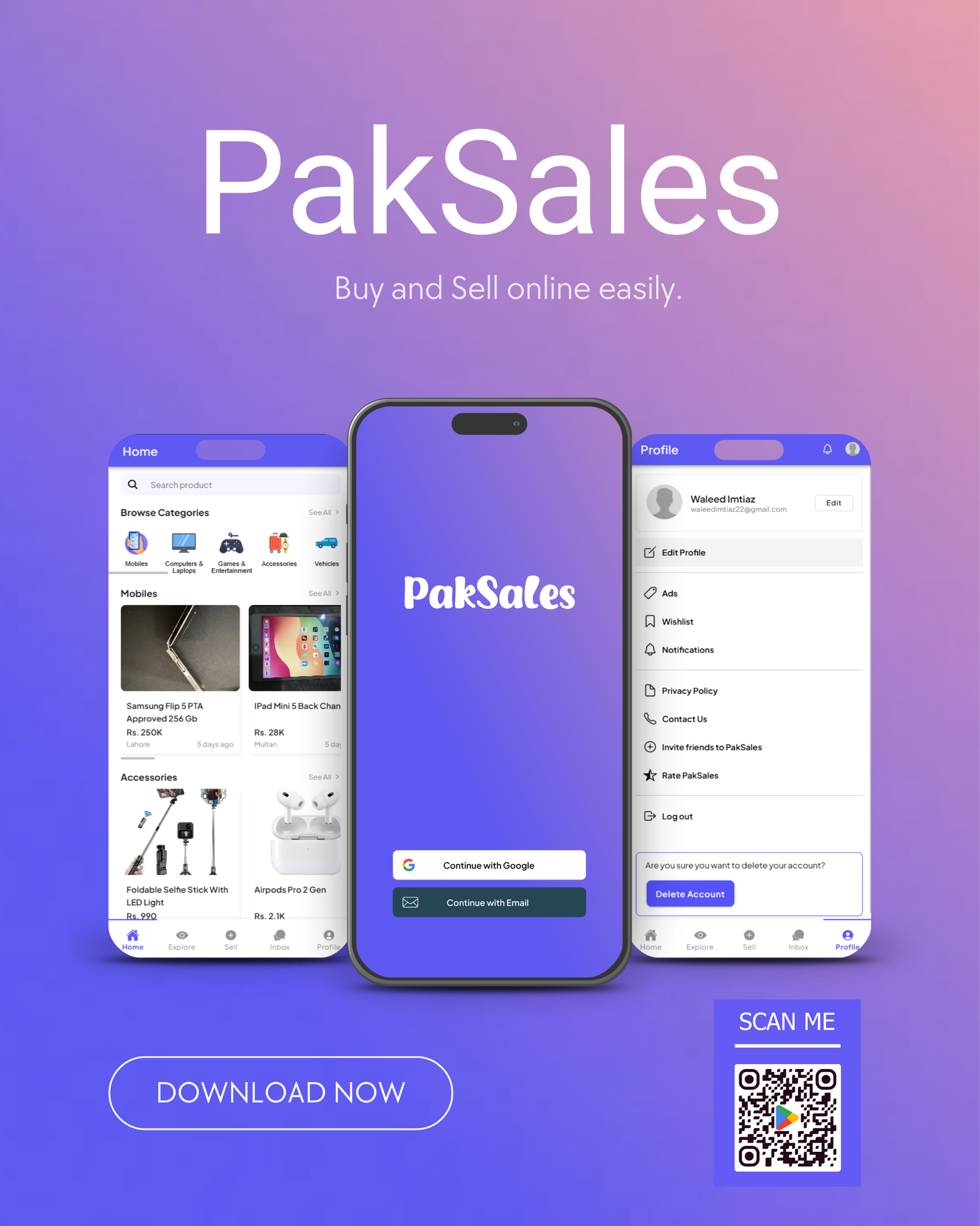 PakSales interface